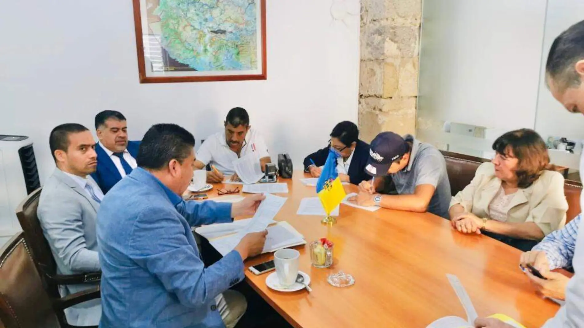 Firma convenio ejidatarios de El Zapote